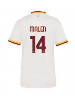 Ženski Nogometna dresi replika AS Roma Donyell Malen #14 Gostujoči 2026-27 Kratek rokav Ženski Nogometna dresi replika AS Roma Donyell Malen #14 Gostujoči 2026-27 Kratek rokav